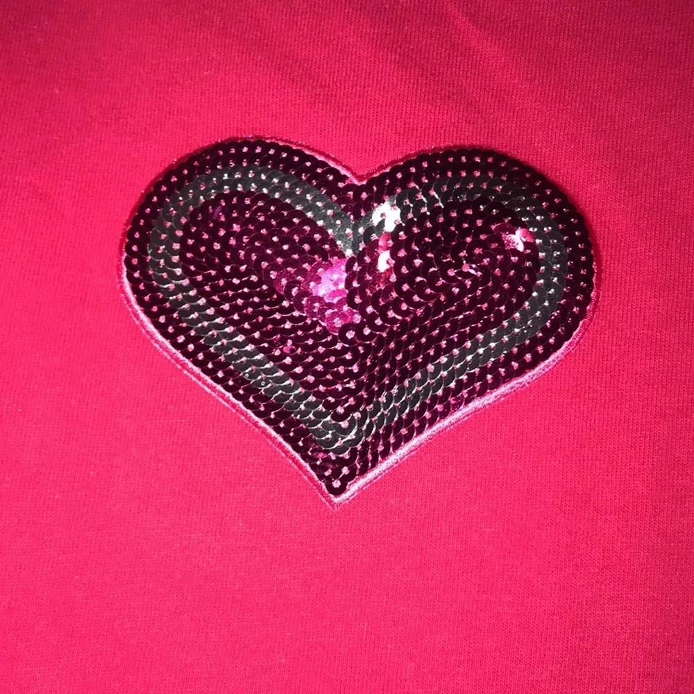 Girl’s Sequined Heart Top